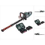 Metabo HS 18 LTX BL 55 Akku Heckenschere 18 V 50 cm Brushless + 2x Akku 2,0 Ah + Ladegerät