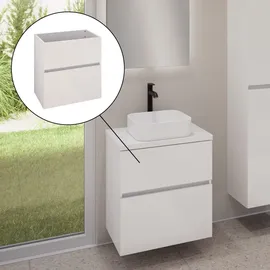 Evineo ineo5 evo Unterschrank B: 60 cm, mit 2 Auszügen, mit Griffmulde, BE0956WH,