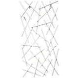 Möbel Kraft Wandgarderobe weiß Metall ¦ Maße (cm): B: 30 H: 60 T: 5.0