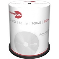 PrimeOn CD-R 80min/700MB, 52x, 100er Spindel silver 2761103