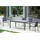 Niehoff Nancy Ausziehtisch 240 x 100 x 76 cm hellgrau/anthrazit
