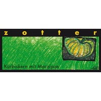 zotter Kürbiskerne mit Marzipan Schokolade bio