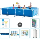 Rechteckiger Frame Pool - 450x220x84 Cm - 7-teilig  S161