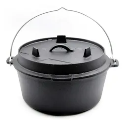 SANTOS BBQ Dutch Oven 9qt ohne Füße