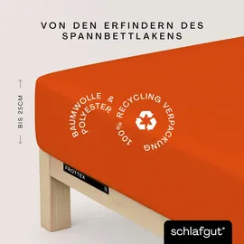 schlafgut Frottex 140 x 200 - 160 x 200 cm red mid