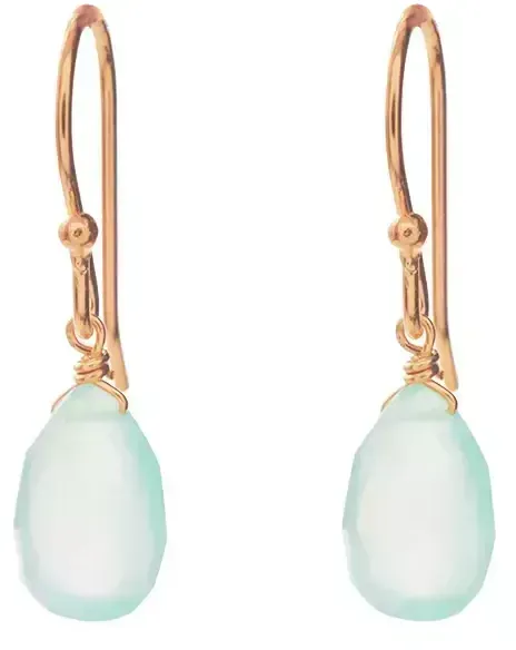 LEAF - OHRRINGE TROPFEN - Aqua Calzedon - roségold