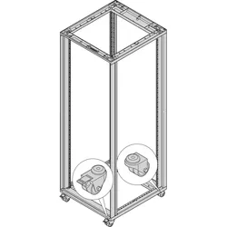 SCHROFF Lenkrollen - LENKROLLEN SET 200KG 50D 4ST (27230067)