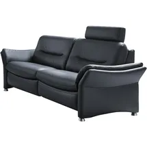 Hukla Couch Leder 3-Sitzer Blau