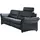 Hukla Couch Leder 3-Sitzer Blau