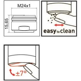 Neoperl CASCADE SLC SSR Strahlregler verchromt 01702195