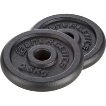 Energetics Hantelscheibe Hantelscheibe Guss 2 x 5 kg schwarz