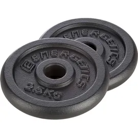 Energetics Hantelscheibe Hantelscheibe Guss 2 x 5 kg schwarz