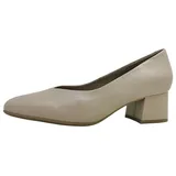 CAPRICE Pumps aus Leder Kleiner Absatz, Cremefarben (Cream Perlato), 39 EU - 39 EU
