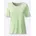 Kurzarmshirt CLASSIC BASICS Kurzarm-Shirt Damen Gr 52 grün reseda ecru bedruckt 100 Baumwolle bedruckt geblümt gemustert Rundhals Shirts