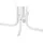 Royal Catering Stehtisch klappbar Bistrotisch Bistro Tisch Bartisch, Gastro rund Ø 80 cm weiß