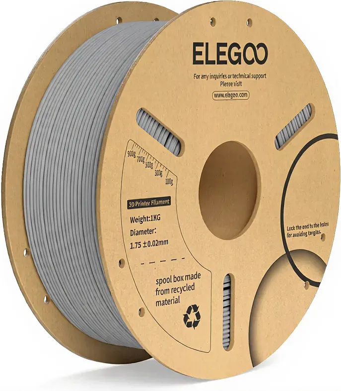 Elgoo PLA+ Filament 1 kg Papierspule grau