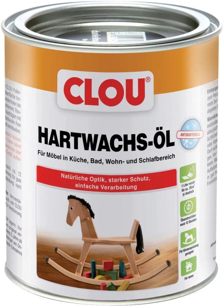 CLOU Hartwachs-Öl farblos 750ml ( Inh.3 Stück )