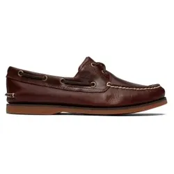 Timberland für Herren. TB0250772141 Klassische braune Bootsschuhe (44.5 W), Leder, Wohnung, Keine, Lässig