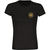 Multifanshop Damen T-Shirt - Germany - Adler Retro Gold