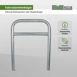Trutzholm Fahrradständer Parker Typ H 78 x 115 cm Stahl Ø 60 mm grau
