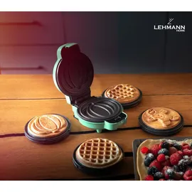 Lehmann Mini Waffeleisen 4-in-1 Mintgrün