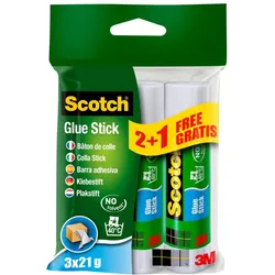 3M Scotch Permanent Klebestift 2 Stifte + 1 GRATIS 21 g