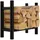 CLP Kaminholzregal Medya Metall 30 x 60 x 60 cm Schwarz