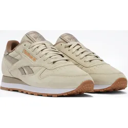 Sneaker REEBOK CLASSIC "CLASSIC LEATHER", Gr. 36, beige (classic beige, classic beige, ash), Leder, Synthetik, sportlich, Schuhe
