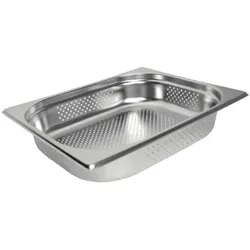 Vogue perforierter Gastronormbehälter aus Edelstahl GN 1/2 65 mm