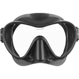 Cressi F1 Rahmenlose Tauchermaske - Taucherbrille Erwachsene zum Schnorcheln - Einzelscheibe Glas - Mikroschnallen - Dicht beim Tauchen - Unisex Schnorchelmaske Erwachsene - Silber