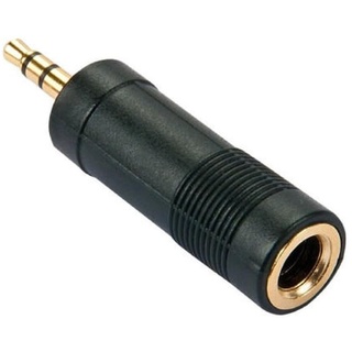 Lindy 35621 Stereo Audio-Adapter, 3.5mm Klinkenstecker an 6.3mm Klinkenbuchse