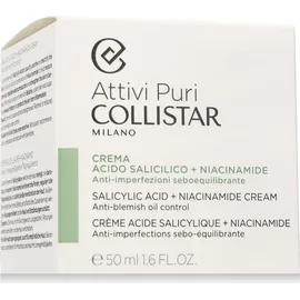 Collistar Attivi Puri Salicylsäure + Niacinamide Gesichtscreme 50 ml