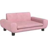 Kindersofa Rosa 70x45x33 cm Samt - Rosa