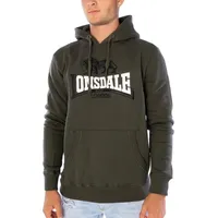 Lonsdale Thurning Kapuzenpullover - Olive / Black / White