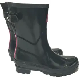 rajn Gummistiefel Mid-Boot, Glossy Black, Naturkautschuk UZW210 schwarz - Gr.: 37