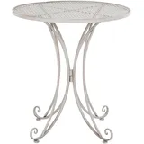 Beliani Cilento Gartentisch Ø 71 x 75 cm Grau