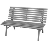 furnicato Gartenbank 123 x 67 x 79 cm Grau