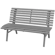 furnicato Gartenbank 123 x 67 x 79 cm Grau
