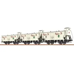 BRAWA 48277 H0 Bierwagen Carlsberg 3er Set, DSB, Ep. II