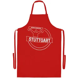 multifanshop Grillschürze - Stuttgart - Meine Fankurve - Druck weiß - Schürze