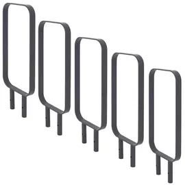 Trutzholm Fahrradständer 5x Fahrradanlehnbügel 115x45 cm Flachstahl 12 mm Anthrazit