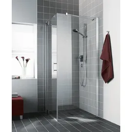 Kermi Filia XP Seitenwand FXTWD09320VUK 93 x 200 cm, silber hochglanz, ESG Opaco, auf Duschplatz