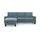 Home Affaire Ecksofa HOME AFFAIRE "Summer L-Form", blau (blau, grau), B:249cm H:91cm T:164cm, 100% Polyester, Sofas, Ecksofa, mit Recamiere, mit oder ohne Bettfunktion und Bettkasten, Cord-Bezug