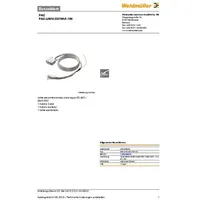 Weidmüller 1350440010 PAC-UNIV-D37M-F-1M SPS-Verbindungsleitung