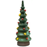 Saico Original SAICO Räuchermännchen Weihnachtsbaum 15 cm - Handgefertigte Holzfigur inkl. Räucherfunktion - Erzgebirgische Handarbeit - Duftende Weihnachtsdekoration Made in Germany