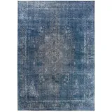 benuta pop Teppich, Blau, Textil, Orientalisch, Rechteckig, 120x170 cm, Gots, wasserabweisend, Teppiche & Böden, Teppiche