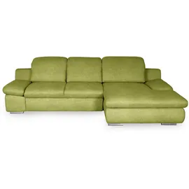 Livetastic Ecksofa, Metall, 3-Sitzer, Ottomane rechts, L-Form, cm, Made in EU, seitenverkehrt erhältlich, Hocker Rücken echt, Armteil links, Wohnzimmer, Sofas & Couches, Wohnlandschaften, Ecksofas