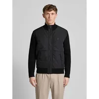 Boss Strickjacke mit Label-Patch Modell 'Kydalbrio', Black, M