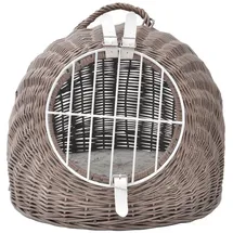 Aumüller Katzenhöhle/Transportkorb 60 cm Grau/Braun