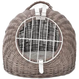 Aumüller Katzenhöhle/Transportkorb 60 cm Grau/Braun